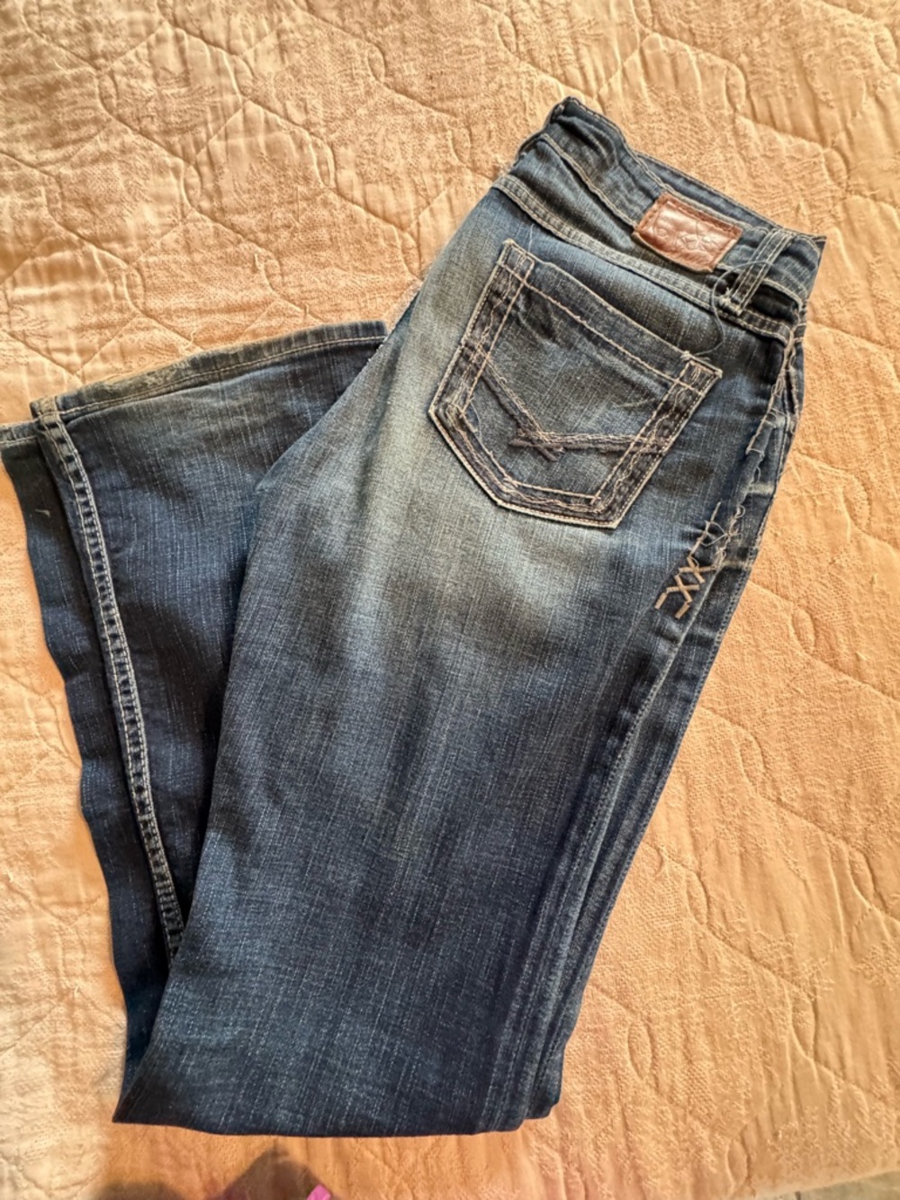 Dark Blue Women's Bootcut Jeans - Classic Denim